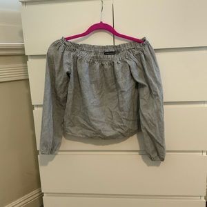 Long sleeve crop top